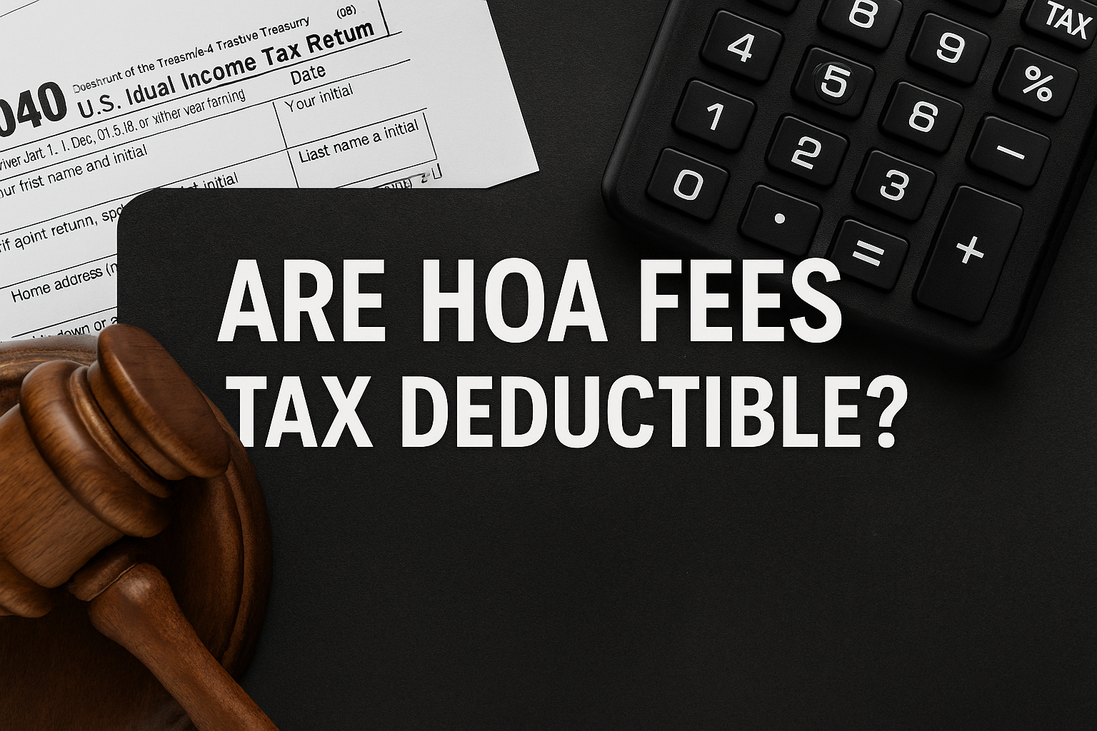 are hoa fees tax deductible